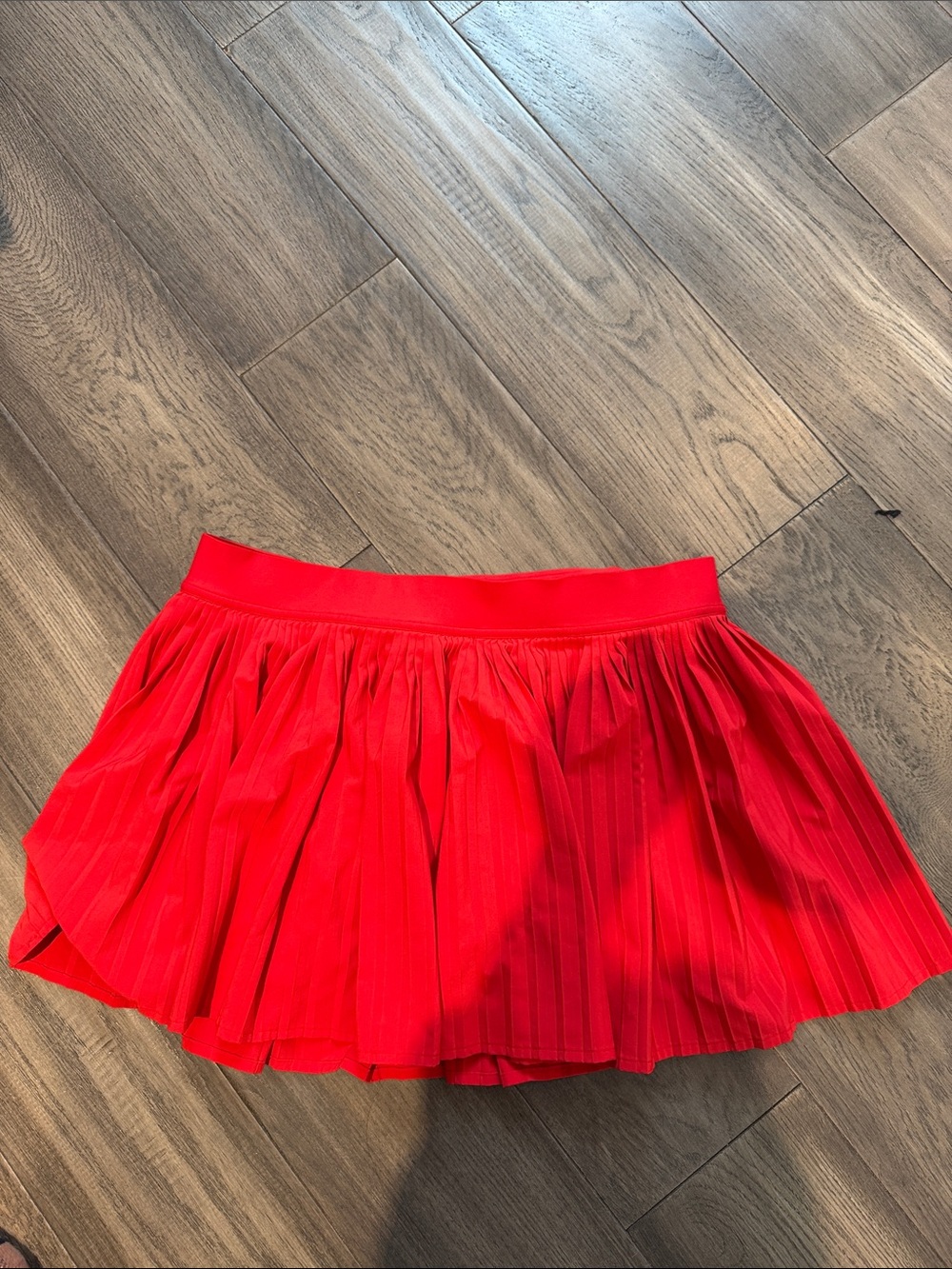 Lululemon red Pleated tennis Skirt